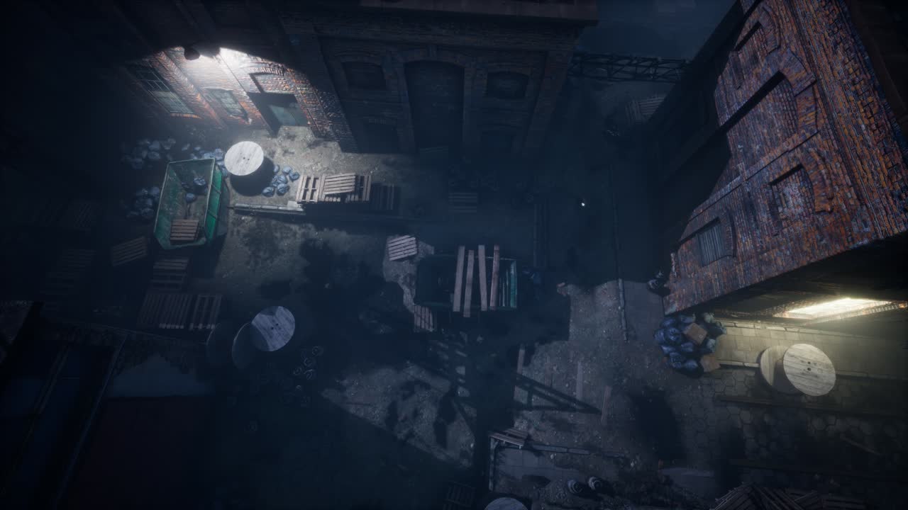 vista aérea de la vieja fábrica