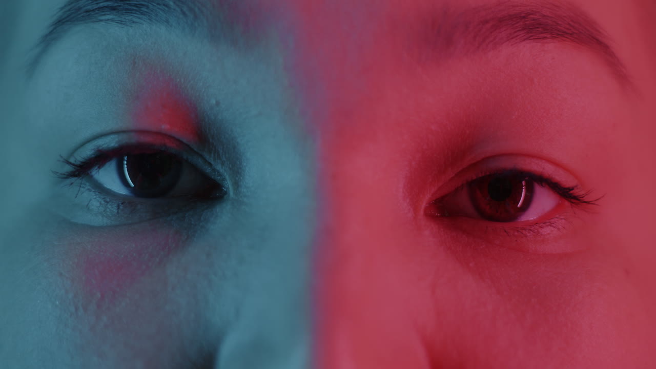 Dual-toned face portrait