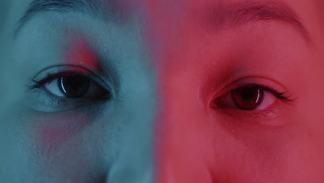 Dual-toned face portrait