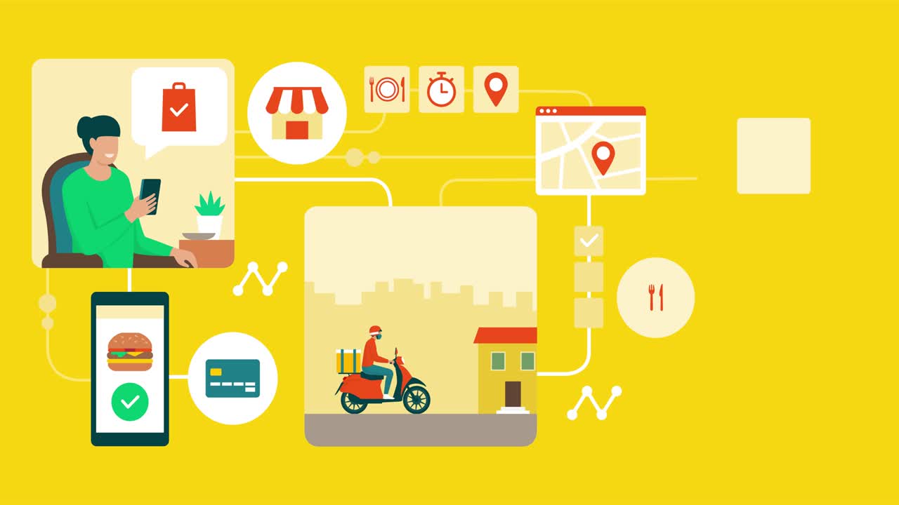 패스트푸드 주문 및 집 배달