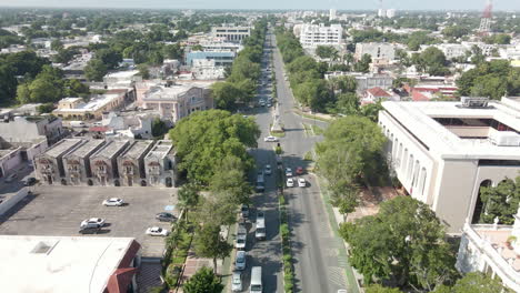 view of main avenue of merida yucatan