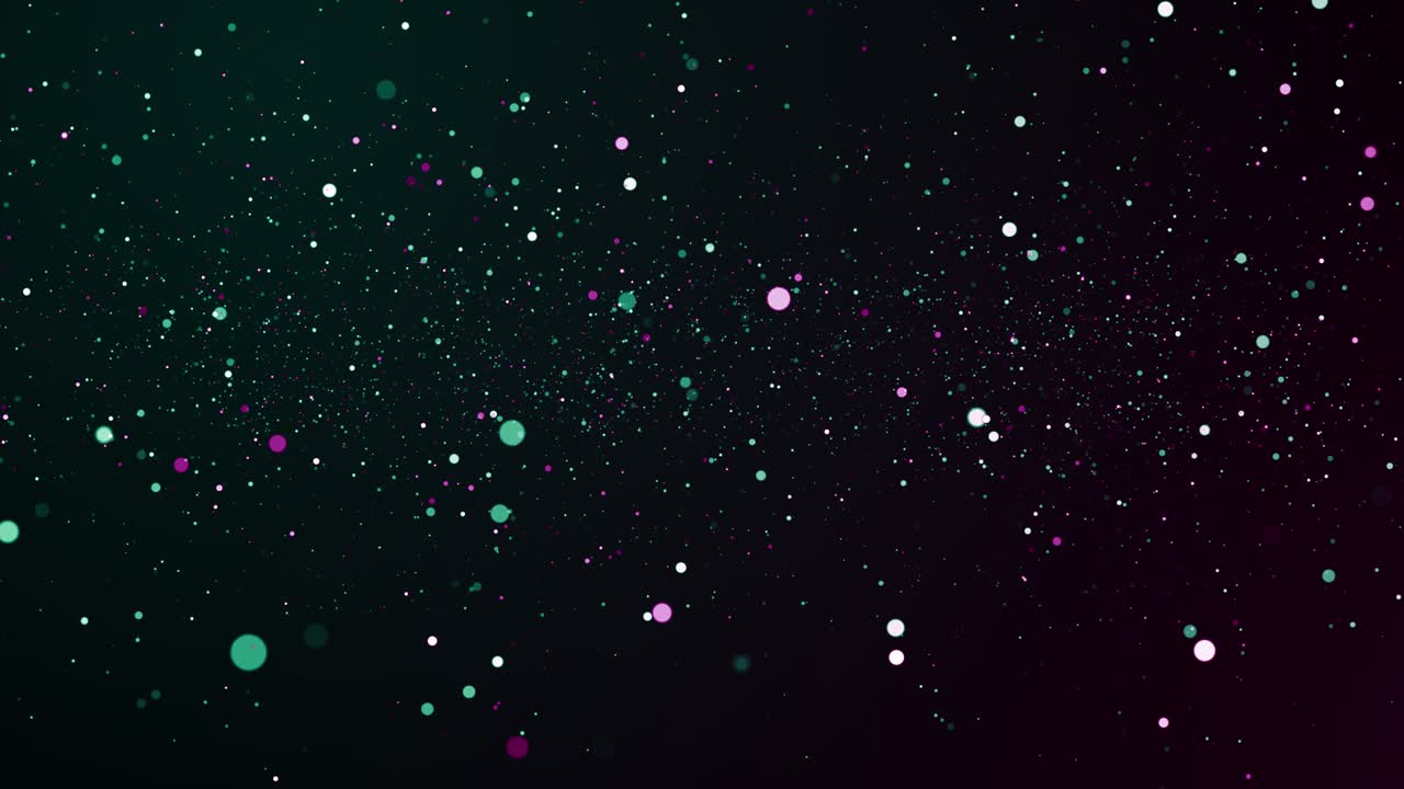 Particles green pink event game trailer titles cinematic concert stage background loop