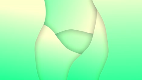 Animation-Grüner-Farbverlaufslinien,-Die-In-Einer-Nahtlosen-Schleife-Winken