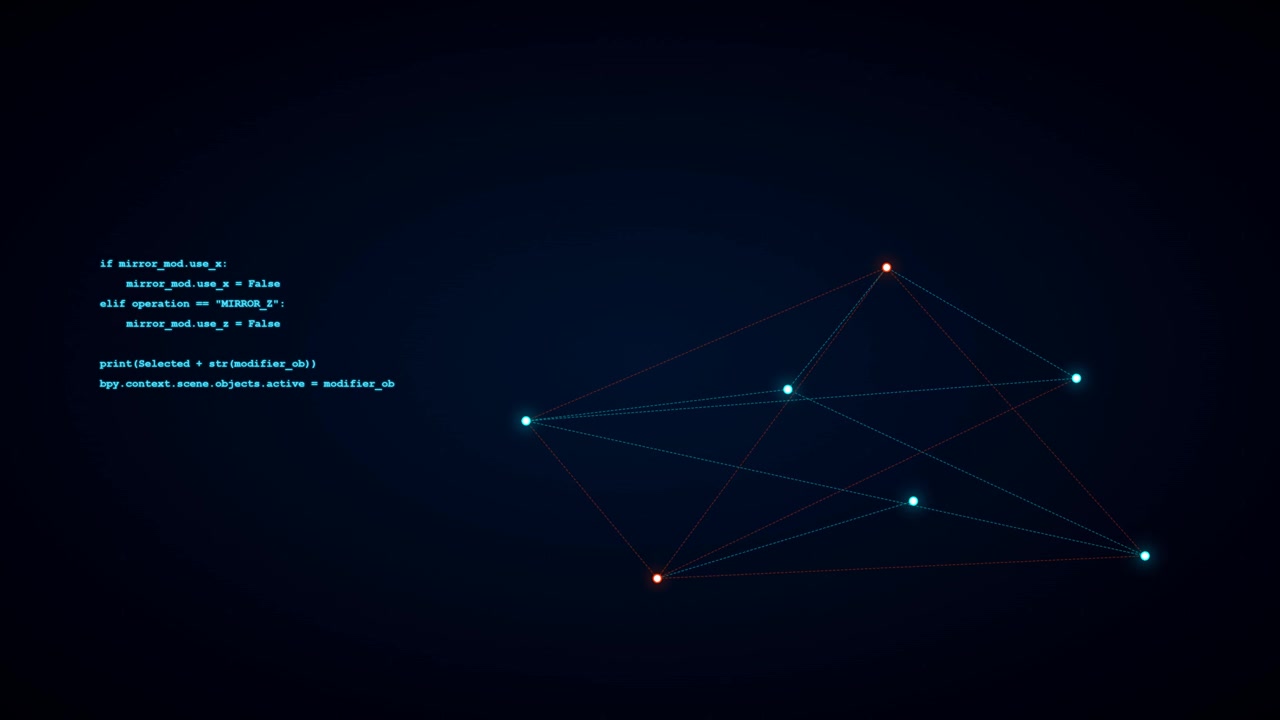 Python Code Typing with Abstract Geometric Network Visualization
