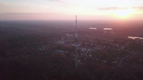 the fernmeldeturm kiel , modern landmark of kiel in germany