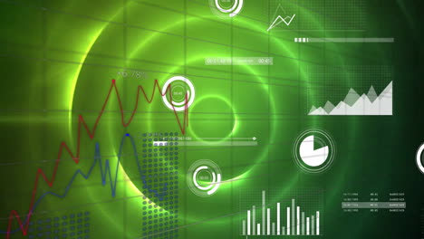 Animación-Del-Procesamiento-De-Datos-Digitales-Sobre-Escaneo-De-Alcance-Sobre-Fondo-Oscuro