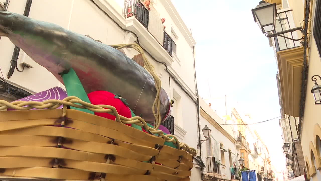 Fish Basket Parade in a Spanish Town
