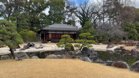 Castillo-De-Nijo,-Patrimonio-De-La-Humanidad-Por-La-Unesco-En-Kioto,-Japón