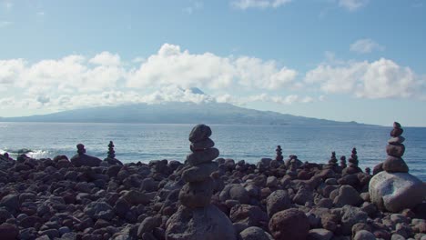 Pico-Mountain-view-near-the-sea-from-San-Jorge-Island-located-in-the-Azores-Archipelago