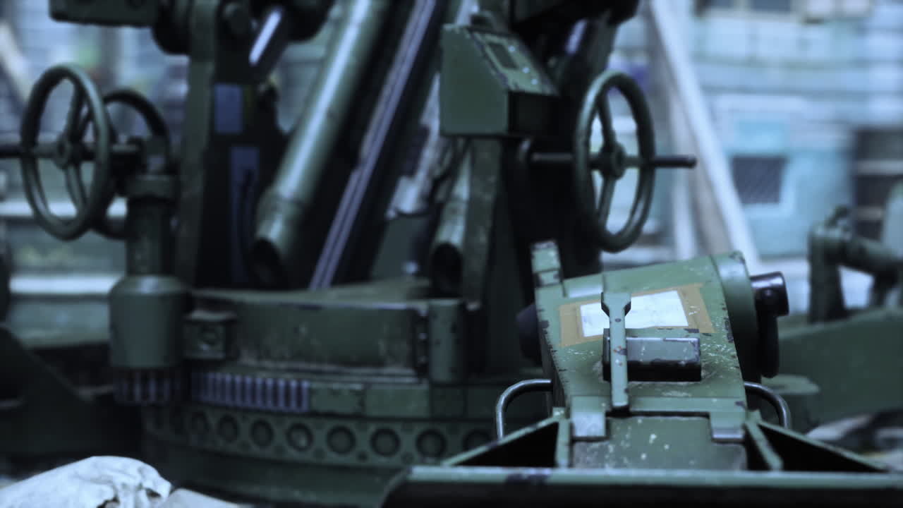 도시에서 대포 총