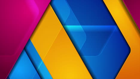 colorful glossy abstract geometric modern motion background