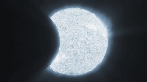 eclipse solar el sol la luna el planeta la tierra el espacio el sistema cósmico 4k