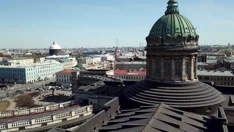 vista aérea de la iglesia de san petersburgo