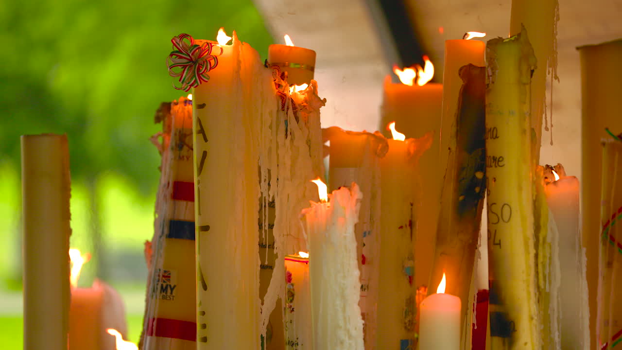 Votive candles burn and consume slowly.