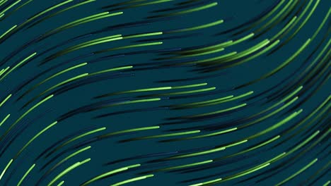 animación de senderos de luz verde sobre un fondo azul