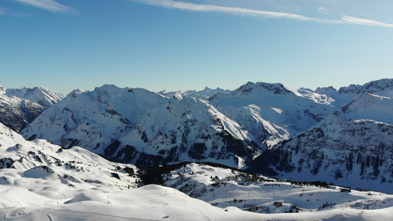 Aussicht vom Steinmähder, Lech, Vorarlberg, Österreich