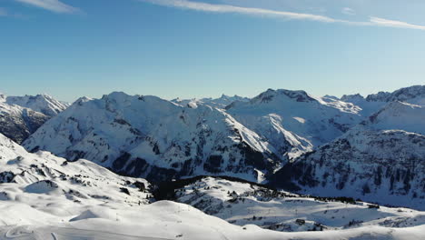 view from steinmähder, lech, vorarlberg, austria