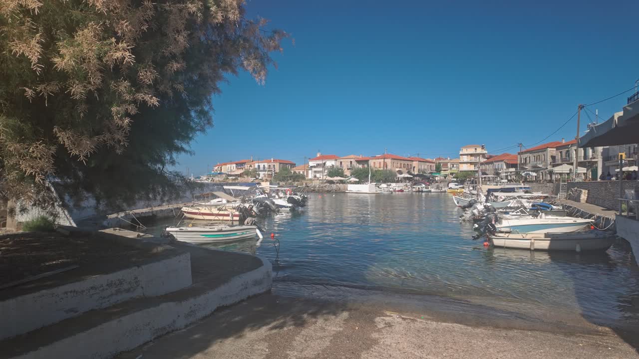 Picturesque Greek Harbor Village