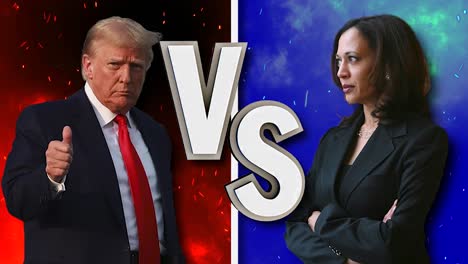 donald trump vs. kamala harris political showdown