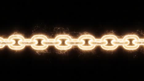 glowing electric chain