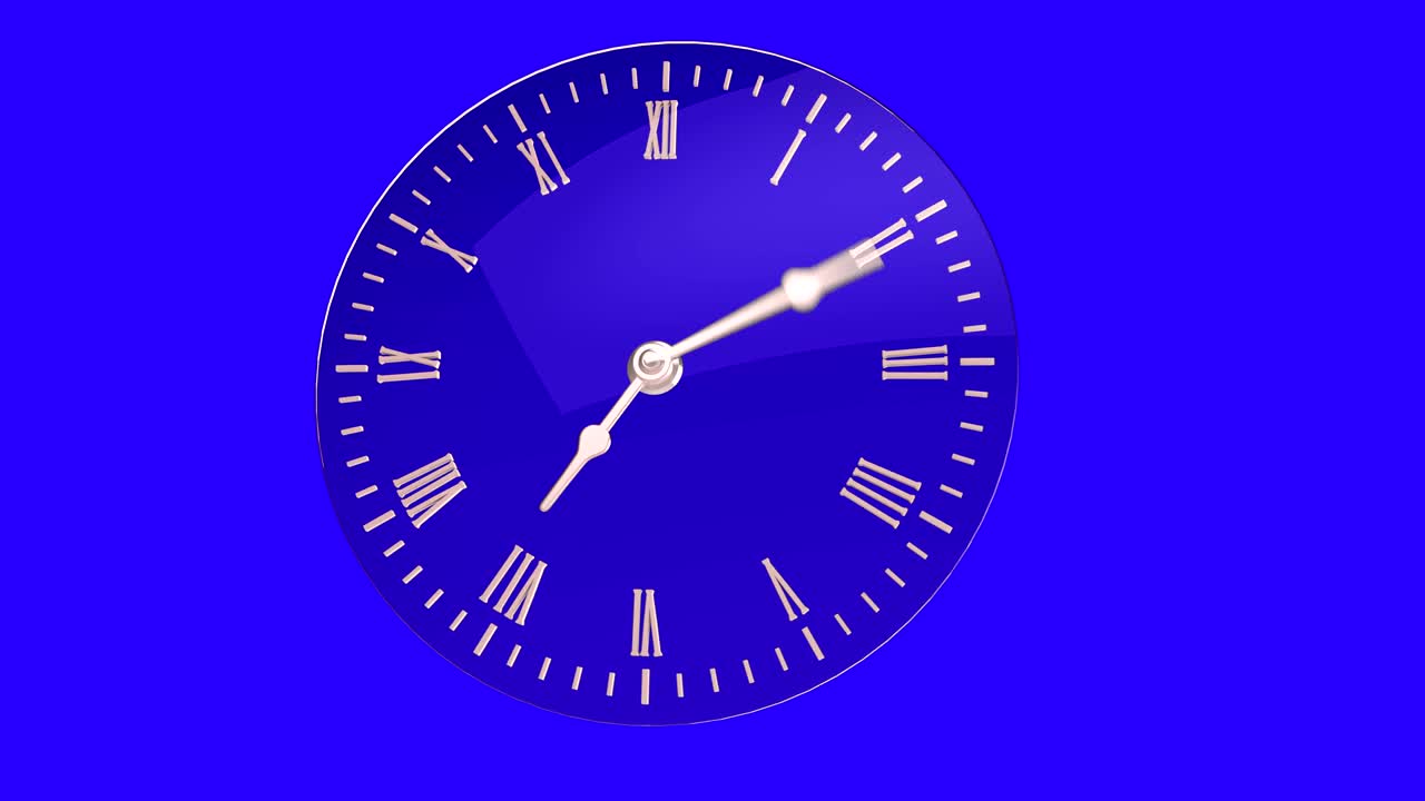 Modern Clock Glass Timelapse + Chroma Key