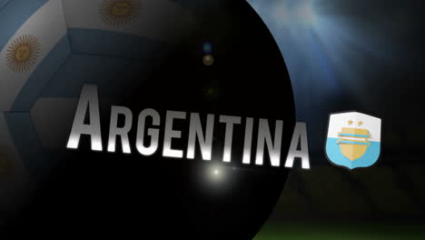 argentina world cup 2014 animation with football