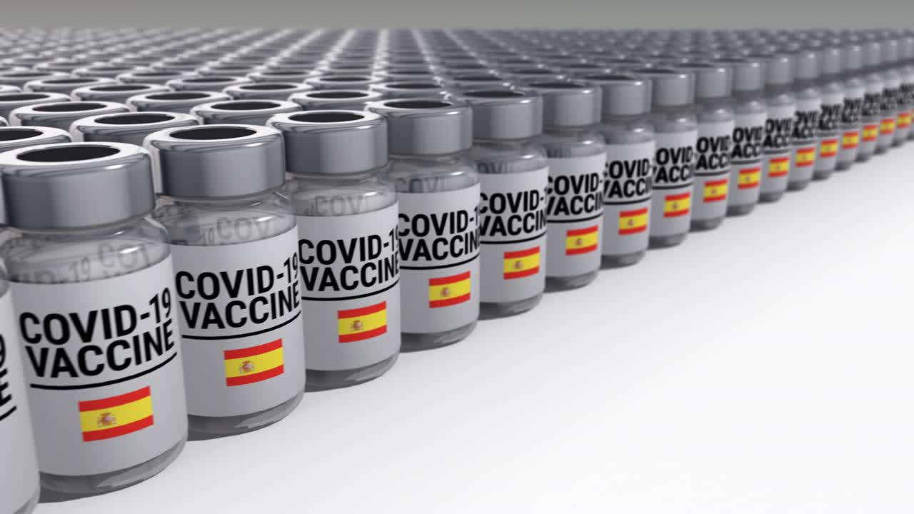 Covid-19 Vaccine Bottles Spain