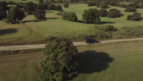 Aerial-drone-shot-focused-in-an-all-terrain