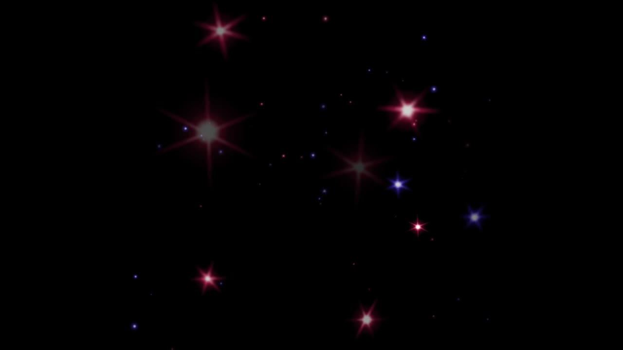 애니메이션 오렌지색 빛이 검은색 배경에 반인다.