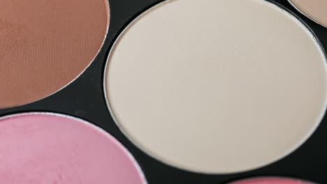 palette of cosmetic eye shadow for make-up