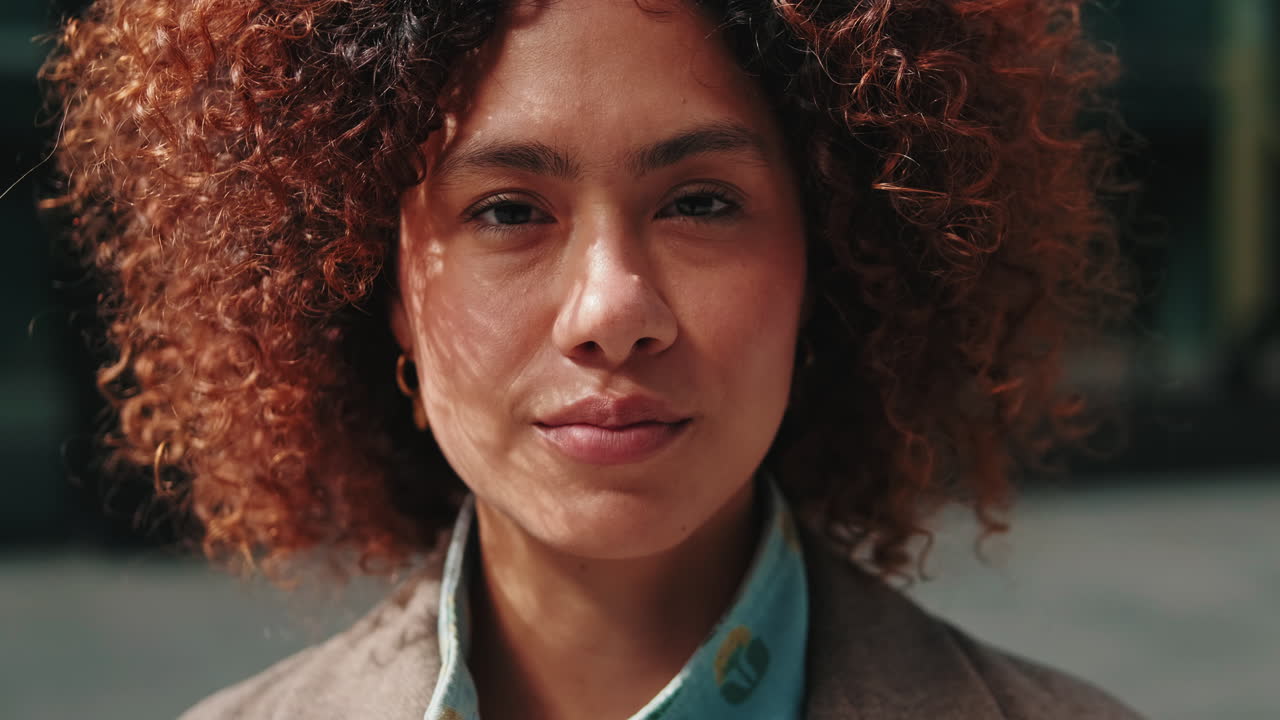 Portrait of a Young Businesswoman in the City