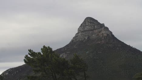 cloudy day over lions head