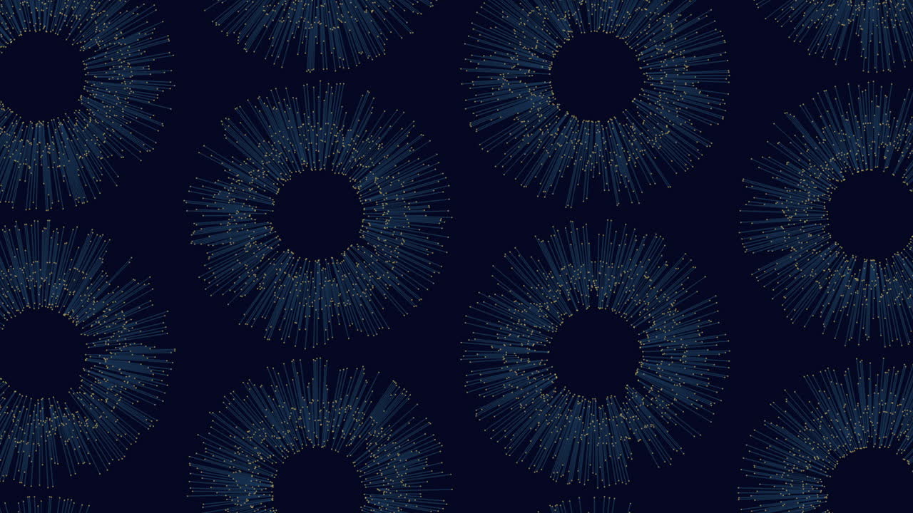 Circular pattern on dark blue background