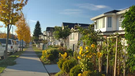 Ein-Weg-Im-Nachbardorf-An-Der-Straße-Im-Herbst