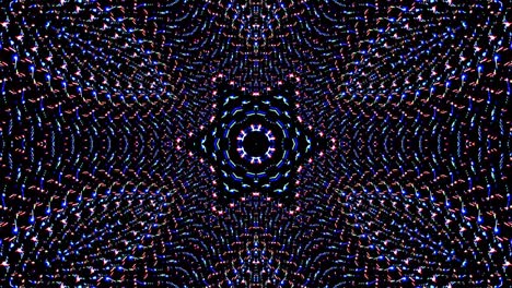 hermoso caleidoscopio abstracto que brilla, una luz radiante que regula los movimientos sutiles
