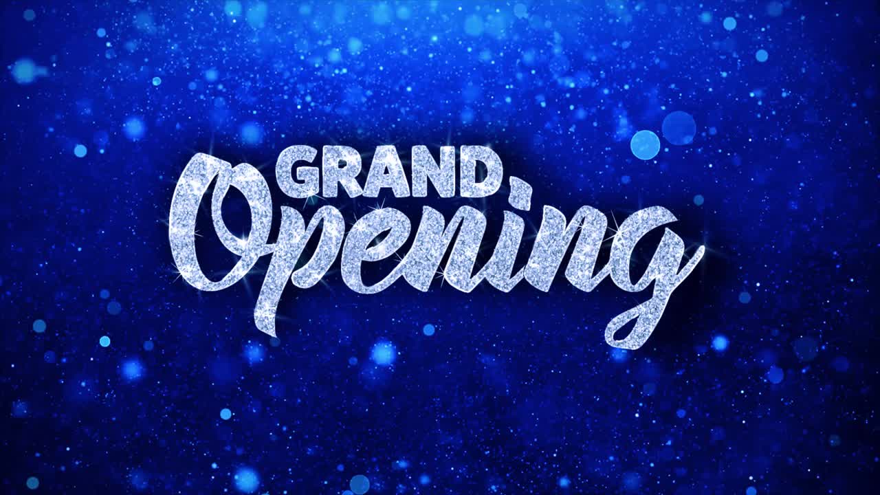 Grand Opening Sparkling Background