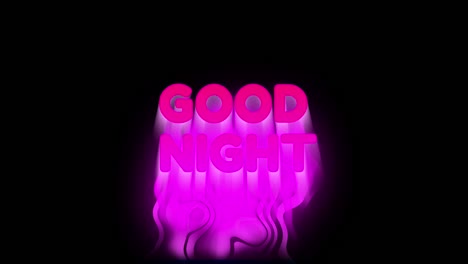 computer generated background with banner good night. 3d rendering of text with smoky effect