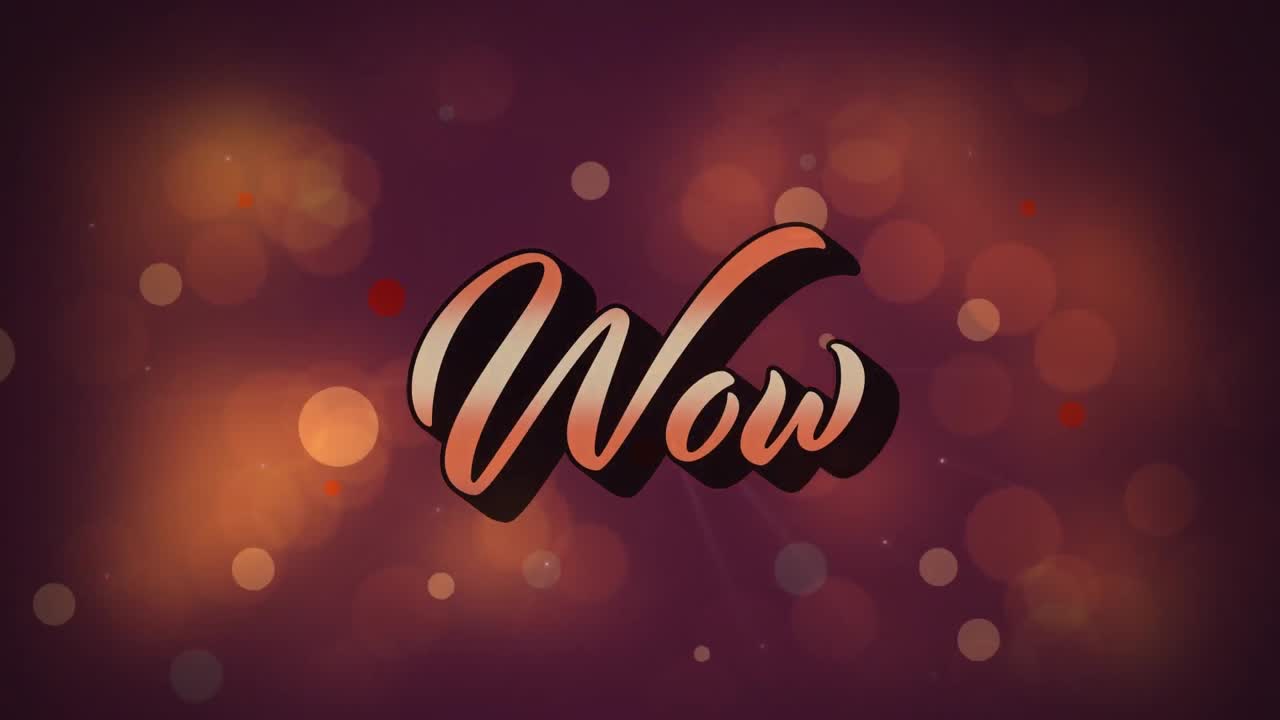 Animazione di testo wow su forme