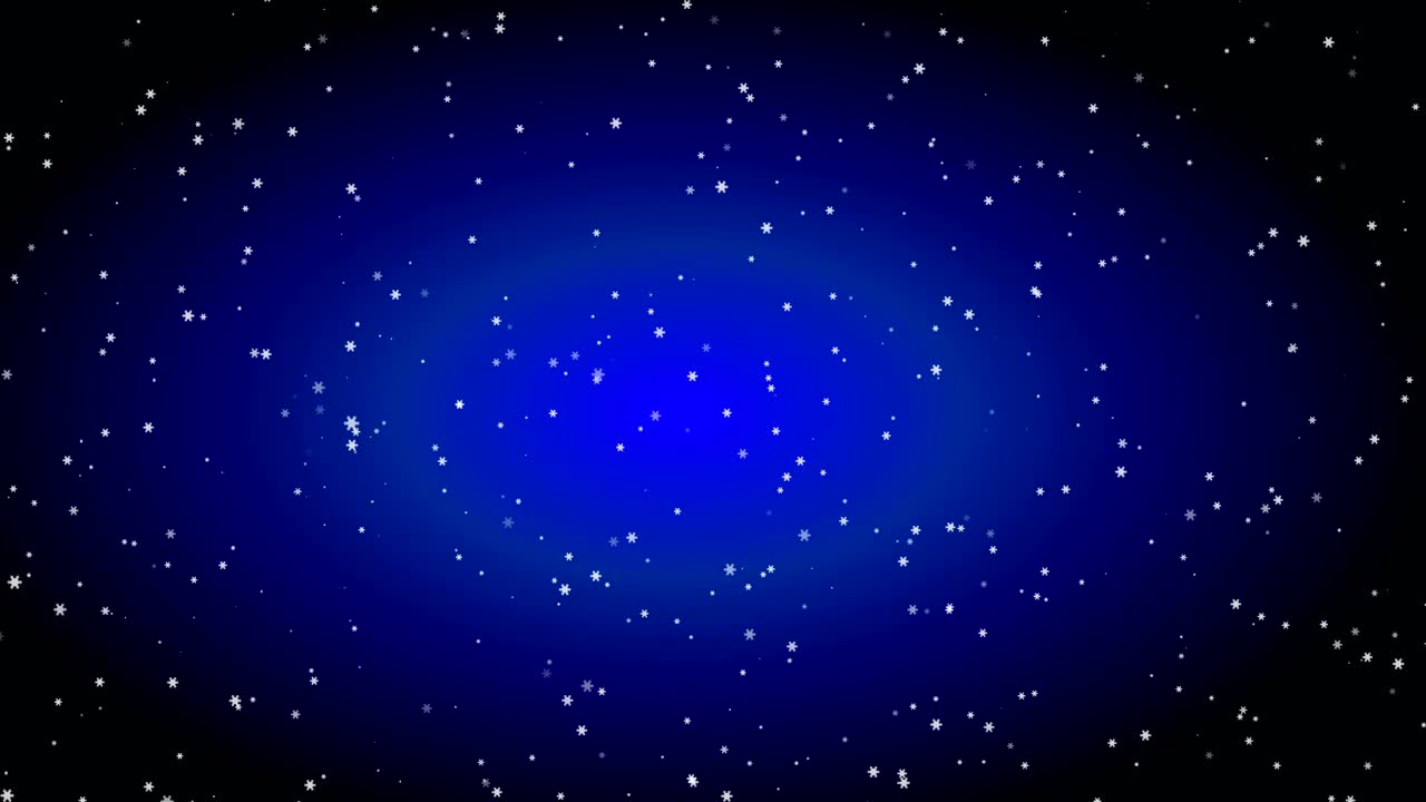 La nieve está cayendo.