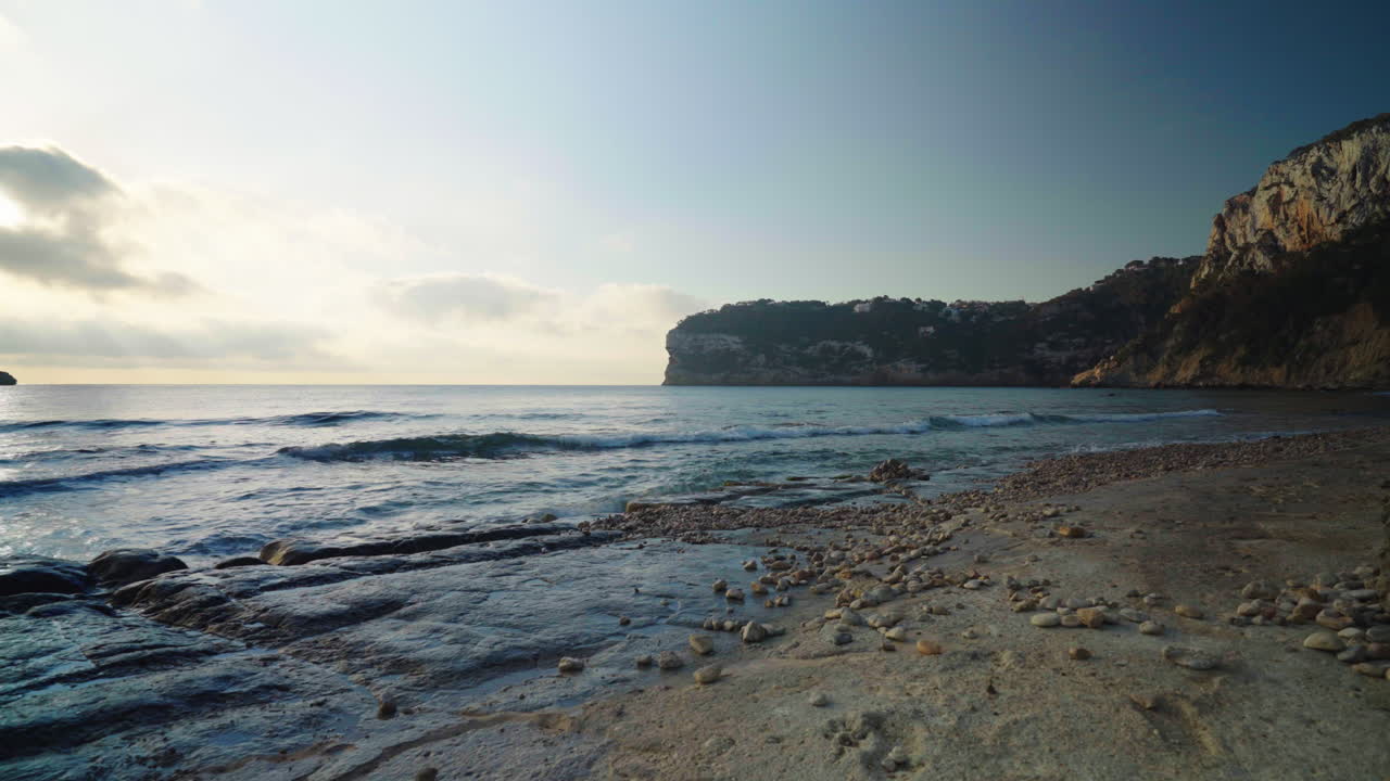 Stunning Mediterranean beach in Spain, Cala de la Barraca Coastal Landscape