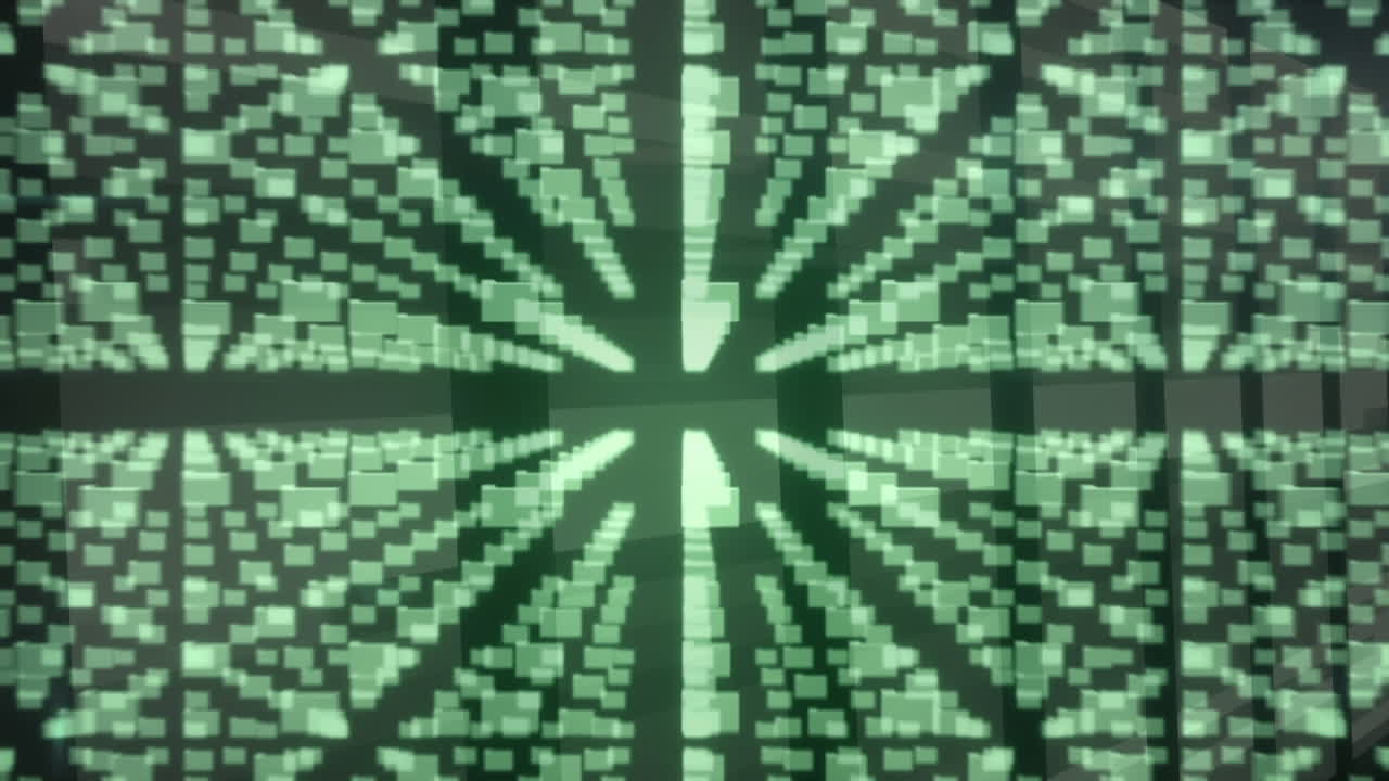 Animation of green folders forming a padlock