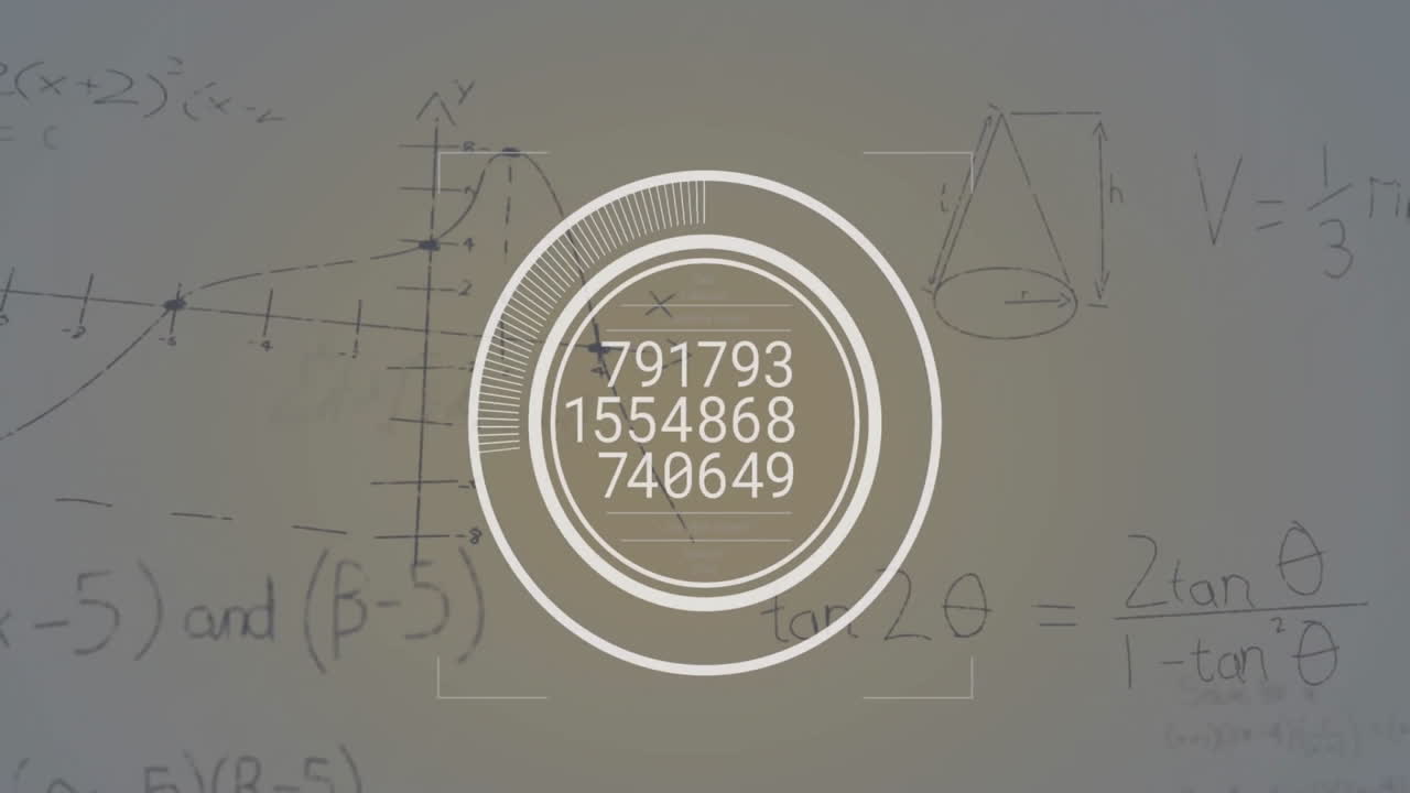 Animation of digital data processing over mathematical formulae