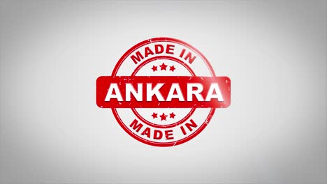 hecho en el sello de ankara