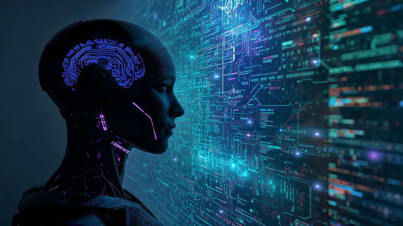 Activating android rotating from profile toward front at data wall, syncing to access network data