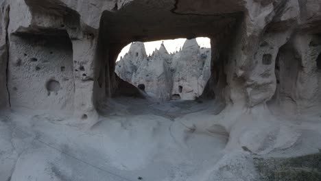 drone shot tent rock