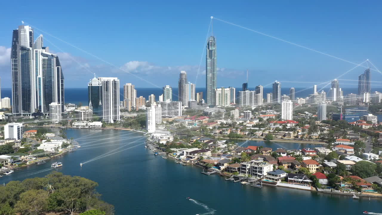 디지털로 생성된 4k 타임  ⁇ 스 비디오 영상