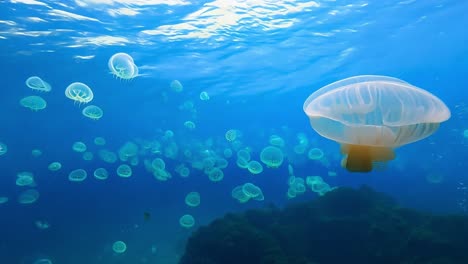 underwater jellyfish