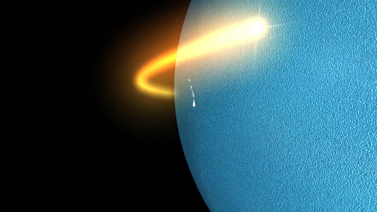 지구의 3d 애니메이션