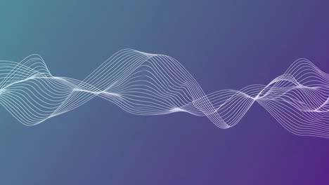 abstract wavy lines on gradient background