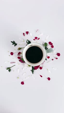 coffee and flowers